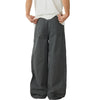 Solid Color Relaxed Fit Cotton Trousers