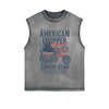 American Chopper Graphic Sleeveless Faded Tee-INNBLAC