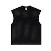 Raw Edge Distressed Muscle Tank 285gsm