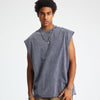 Vintage Raw Edge Sleeveless Tee 275gsm