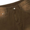 Vintage Brown Straight Leg Jeans-INNBLAC