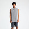 Distressed Raw Edge Sleeveless Tee 275gsm