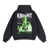 Knight Streetwear Graphic Double Slider Zip Hoodie-INNBLAC