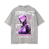 Intergalactic Streetwear Cyber Graphic Tee-INNBLAC