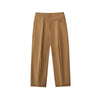 Solid Color Tapered Cotton Trousers-INNBLAC Fashion Apparel