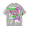 Toxic Graffiti Streetwear Graphic Washed Tee-INNBLAC