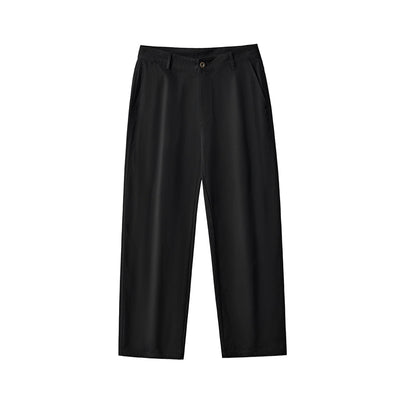 Men's Solid Color Relaxed Trousers-INNBLAC Fashion Apparel