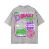 Graffiti Urban Typography Graphic Tee-INNBLAC