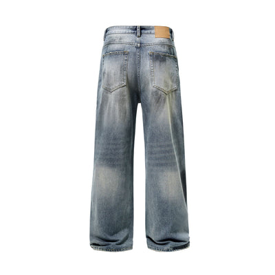 Ripped Graffiti Baggy Jeans-INNBLAC