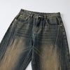 Faded Whiskers Bootcut Jeans-INNBLAC