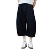 Barrel-Leg Selvedge Denim Capri Pants