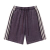 Washed Contrast Color Track Shorts