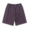 Washed Contrast Color Track Shorts