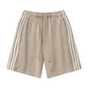 Washed Contrast Color Track Shorts