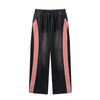 Side-Stripe Baggy Washed Track Pants-INNBLAC Fashion Apparel