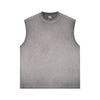 Back Seam Raw Edge Sleeveless Tee 250gsm