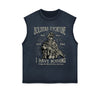 Soldiers Of Fortune Retro Graphic Sleeveless Faded Tee-INNBLAC