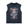 Eagle Motor Graphic Sleeveless Faded Tee-INNBLAC