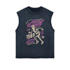 Always Running Graphic Sleeveless Faded Tee-INNBLAC