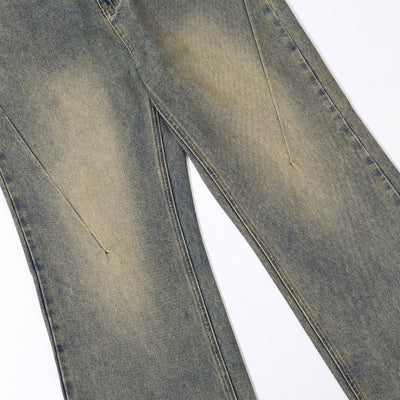 Mud Wash Baggy Seam jeans-INNBLAC