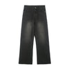 Washed Whiskers Straight Leg Jeans-INNBLAC