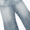 Baggy Washed Wrinkles Jeans-INNBLAC