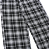 Unisex Straight Leg Plaid Trousers