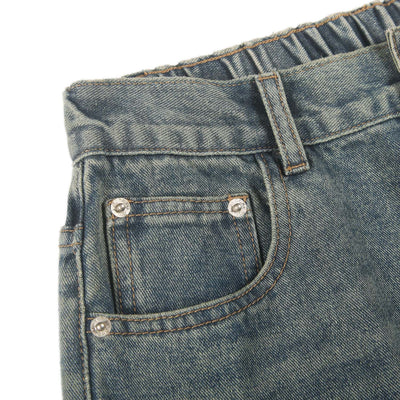 Vintage Washed Bootcut Denim Pants