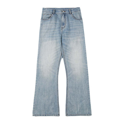 Light Blue Faded Bootcut Jeans