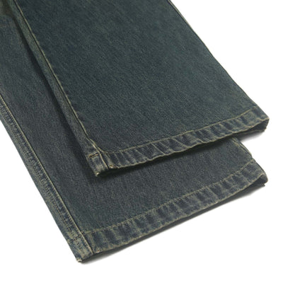 Vintage Wash Wide Leg Jeans-INNBLAC