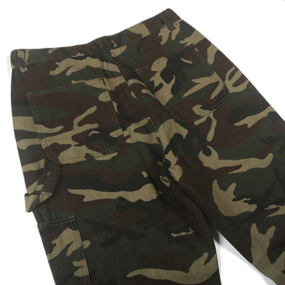 Camouflage Straight Leg Denim Pants