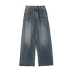 Whiskers Straight Leg Jeans-INNBLAC