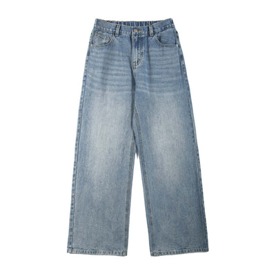 Whiskers Straight Leg Jeans-INNBLAC