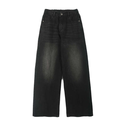 Whiskers Straight Leg Jeans-INNBLAC