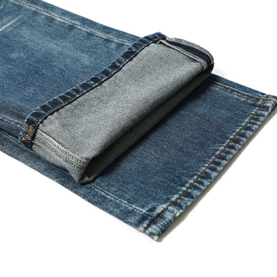 Heavy Wash Whiskers Bootcut Jeans-INNBLAC