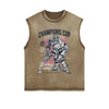 Champions Cup Hockey Graphic Sleeveless Faded Tee-INNBLAC