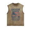 American Chopper Graphic Sleeveless Faded Tee-INNBLAC