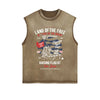 Land Of The Free Graphic Sleeveless Faded Tee-INNBLAC