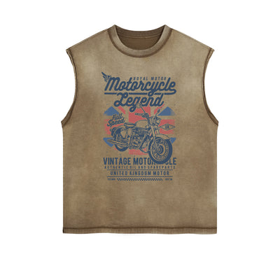 Motorcycle Legend Vintage Cutoff Tee-INNBLAC