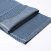 Buckle Belt Striped Denim Cargo Jeans-INNBLAC