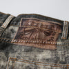 Straight Leg Digital Print Jeans-INNBLAC