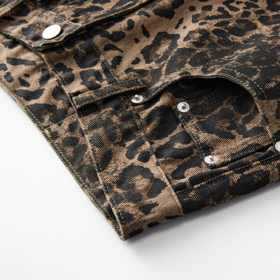 Leopard Full Length Jeans-INNBLAC