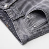 Ink Splatter Gray Bootcut Jeans-INNBLAC