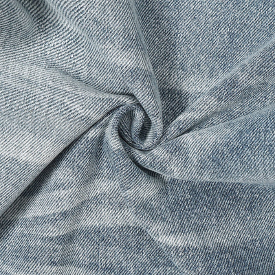 Baggy Washed Wrinkles Jeans-INNBLAC