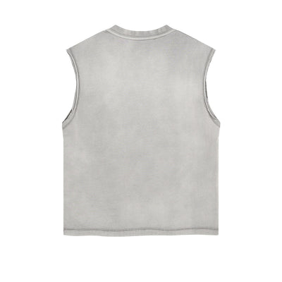 Always Running Graphic Sleeveless Faded Tee-INNBLAC