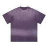 Gradient-Fade Distressed Edge Cotton Tee 260gsm