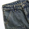 Multi-Pocket Patchwork Jeans