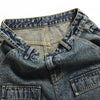 Multi-Pocket Patchwork Jeans