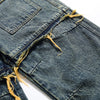 Multi-Pocket Patchwork Jeans