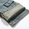 Multi-Pocket Patchwork Jeans